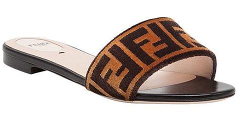 fendi duo platform sandal|Fendi open toe flat sandals.